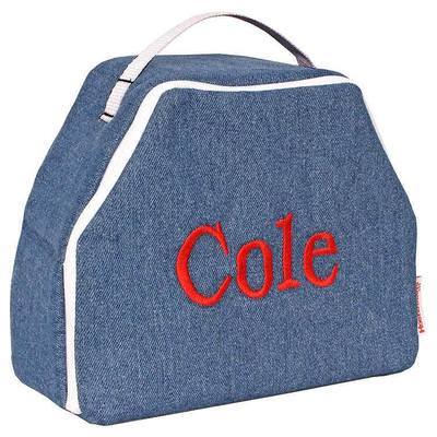 Denim Embroidered Travel Lunch Box